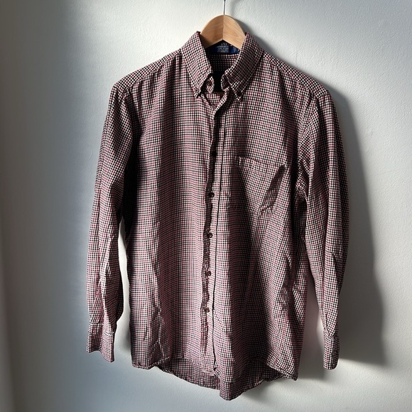 Pendleton Canterbury Cloth Flannel Shirt Pima Cotton Merino Wool Size Small - Picture 2 of 9